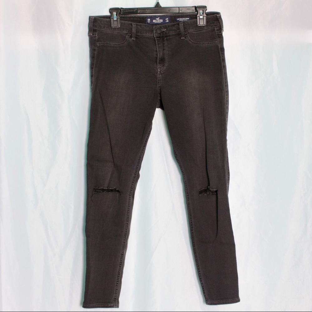Hollister Black Low Rise Jean Leggings Size 13 R